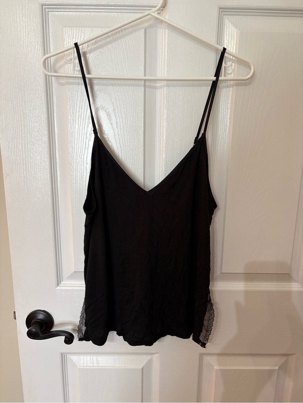 Victoria's Secret Black Lace-Trim V-Neck Camisole